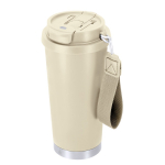 Gobelet à emporter en inox recyclé avec sangle de transport 500 ml deuxième vue