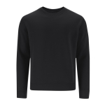 Sweat unisexe en coton et polyester MKT Cosmos 280 g/m² couleur noir première vue