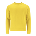 Sweat unisexe en coton et polyester MKT Cosmos 280 g/m² couleur jaune première vue