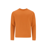 Sweat unisexe enfant en coton et polyester MKT Cosmos 280 g/m² couleur orange première vue