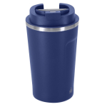 Gobelet en acier inox recyclé avec indicateur de température 400 ml couleur bleu marine première vue