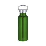 Gourde isotherme en acier inoxydable avec poignée de transport 500 ml couleur vert première vue