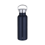 Gourde isotherme en acier inoxydable avec poignée de transport 500 ml couleur bleu marine première vue