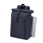 Sac à dos roll top en RPET pour pc portable compatible trolley 15''  troisième vue