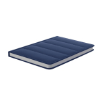 Carnet avec couverture matelassée en similicuir, pages lignées A5 deuxième vue