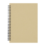 Carnet ligné avec planificateur mensuel en anglais inclus couleur naturel première vue