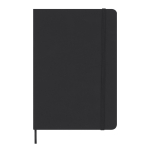 Carnet à pages blanches avec planificateur mensuel en anglais inclus couleur noir première vue