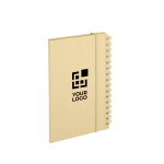 Carnet avec planificateur hebdomadaire pliable et bloc-notes A5 vue principale