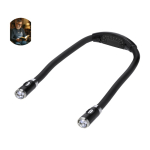 Lampe de lecture mains libres avec design ergonomique et 4 LED