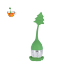 Infuseur à thé avec design de Noël en silicone et acier inoxydable