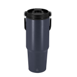 Gobelet isotherme en inox recyclé avec anse assortie 900 ml couleur bleu marine première vue