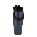 Gobelet isotherme en inox recyclé avec anse assortie 900 ml  troisième vue