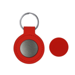 Porte-clés en métal avec revêtement en PU et plaque métallique  troisième vue