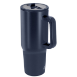 Gobelet isotherme en acier inoxydable avec anse de transport 870 ml couleur bleu marine première vue