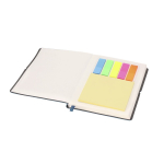 Carnet en cuir synthétique avec bloc-notes intérieur, pages lignées A6 septième vue