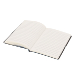 Carnet en cuir synthétique avec bloc-notes intérieur, pages lignées A6 huitième vue