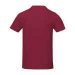 T-shirt à manches courtes pour homme en coton 160 g/m² Elevate Life couleur bordeaux deuxième vue arrière