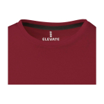 T-shirt à manches courtes pour homme en coton 160 g/m² Elevate Life couleur bordeaux vue détail 1