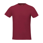 T-shirt à manches courtes pour homme en coton 160 g/m² Elevate Life couleur bordeaux deuxième vue frontale
