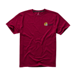 T-shirt à manches courtes pour homme en coton 160 g/m² Elevate Life couleur bordeaux vue impression sérigraphique