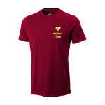T-shirt à manches courtes pour homme en coton 160 g/m² Elevate Life couleur bordeaux