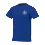 T-shirt à manches courtes pour homme en coton 160 g/m² Elevate Life couleur bleu vue impression sérigraphique