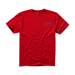 T-shirt à manches courtes pour homme en coton 160 g/m² Elevate Life couleur rouge