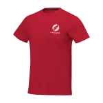 T-shirt à manches courtes pour homme en coton 160 g/m² Elevate Life couleur rouge vue impression sérigraphique