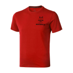 T-shirt à manches courtes pour homme en coton 160 g/m² Elevate Life couleur rouge