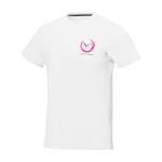 T-shirt à manches courtes pour homme en coton 160 g/m² Elevate Life couleur blanc vue impression sérigraphique