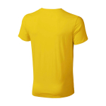 T-shirt à manches courtes pour homme en coton 160 g/m² Elevate Life couleur jaune vue arrière