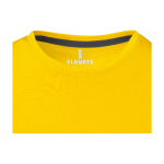 T-shirt à manches courtes pour homme en coton 160 g/m² Elevate Life couleur jaune vue détail 1