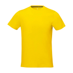 T-shirt à manches courtes pour homme en coton 160 g/m² Elevate Life couleur jaune deuxième vue frontale