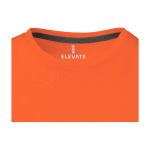 T-shirt à manches courtes pour homme en coton 160 g/m² Elevate Life couleur orange vue détail 1