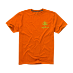 T-shirt à manches courtes pour homme en coton 160 g/m² Elevate Life couleur orange vue impression sérigraphique