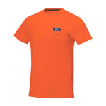 T-shirt à manches courtes pour homme en coton 160 g/m² Elevate Life couleur orange vue impression sérigraphique