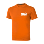T-shirt à manches courtes pour homme en coton 160 g/m² Elevate Life couleur orange