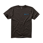 T-shirt à manches courtes pour homme en coton 160 g/m² Elevate Life couleur anthracite vue impression sérigraphique