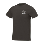 T-shirt à manches courtes pour homme en coton 160 g/m² Elevate Life couleur anthracite vue impression sérigraphique