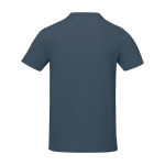 T-shirt à manches courtes pour homme en coton 160 g/m² Elevate Life couleur cyan deuxième vue arrière