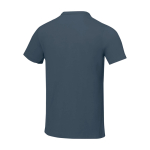 T-shirt à manches courtes pour homme en coton 160 g/m² Elevate Life couleur cyan troisième vue arrière