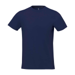 T-shirt à manches courtes pour homme en coton 160 g/m² Elevate Life couleur bleu marine deuxième vue frontale