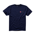 T-shirt à manches courtes pour homme en coton 160 g/m² Elevate Life couleur bleu marine