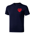 T-shirt à manches courtes pour homme en coton 160 g/m² Elevate Life couleur bleu marine