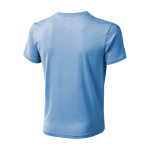 T-shirt à manches courtes pour homme en coton 160 g/m² Elevate Life couleur bleu ciel vue arrière