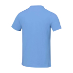 T-shirt à manches courtes pour homme en coton 160 g/m² Elevate Life couleur bleu ciel troisième vue arrière