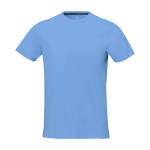 T-shirt à manches courtes pour homme en coton 160 g/m² Elevate Life couleur bleu ciel deuxième vue frontale