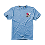 T-shirt à manches courtes pour homme en coton 160 g/m² Elevate Life couleur bleu ciel vue impression sérigraphique