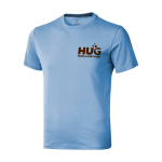 T-shirt à manches courtes pour homme en coton 160 g/m² Elevate Life couleur bleu ciel