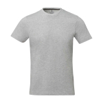 T-shirt à manches courtes pour homme en coton 160 g/m² Elevate Life couleur gris clair chiné deuxième vue frontale